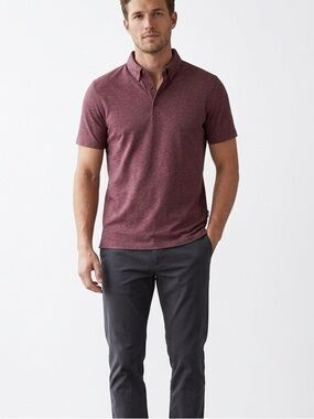 AG Adriano Goldschmied Bryce Short Sleeve Polo Size Medium